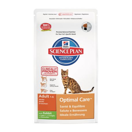 Hill's Science Plan Feline Adult Optimal Care Rabbit