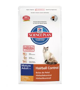 Hill's Science Plan Feline Mature Adult 7+ Hairball Control - Kibbles