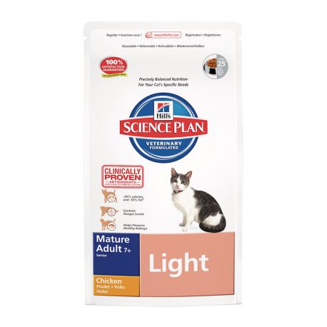 Hill's Science Plan Feline Mature Adult 7+ Light Chicken - Kibbles