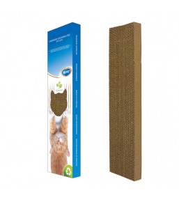 Cardboard cat scratcher with catnip