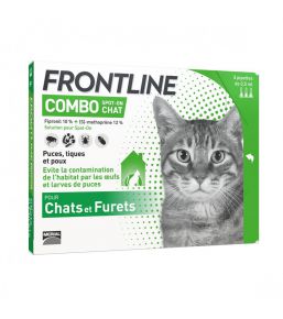Frontline Combo - Anti-flea and anti-tick pipettes for cat