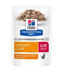 Hill's Prescription Diet c/d Feline Urinary Stress - Wet cat food pouches