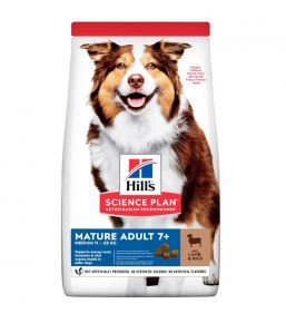 Hill's Science Plan Canine Mature Adult 7+ all breeds - dog kibbles with lamb and rice