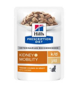 Hill's Prescription Diet k/d + Mobility Feline with Chicken Pouched Meals