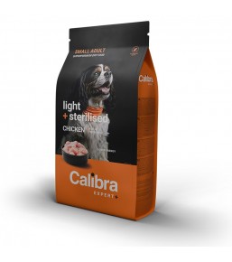 Calibra Expert+ Small Adult Light + Sterilised Chicken - Dry Dog Food